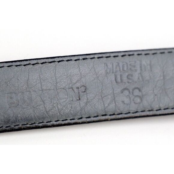 Craftmarx GRAY GENUINE LEATHER 7/8"Wd CASUAL DRESS SKINNY MEN'S BELT Sz 36 (A46 - Picture 14 of 14